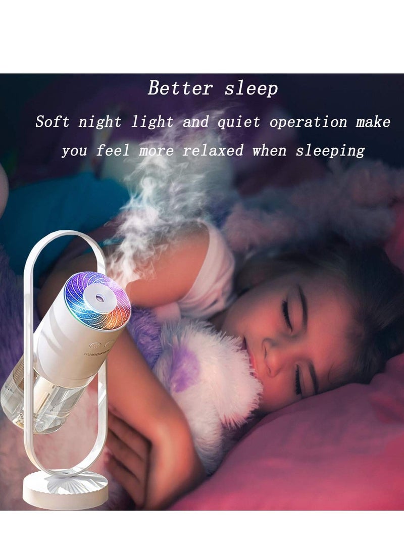 Y&D مرطب هواء محمول صغير برذاذ بارد مع ضوء LED USB صامت للغاية - Image 2