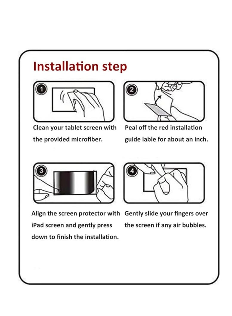 كوبلو اسكرينة Coblue GlassPro ضد الكسر لآيباد برو 12.9 بوصة (2022 / 2021 / 2020 / 2018) – حماية شاشة كاملة ووضوح عالي - Image 4
