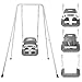 TOREVSIOR Toddler Swing 3in1 Swing Sets for Backyard Baby Swing OutdoorIndoor Toddler Swing Set Suitable for Children 6 Months and Older Black - Image 3