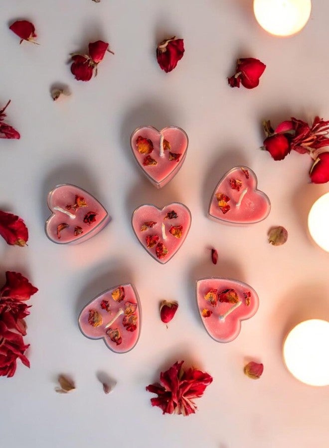 SERAAF Heart Shaped Scented Candle Set for Special Occasions, Scented Tea Light Candle for Home Decor, Candle Gift Set, Candle for Anniversary, Valentine, Birthday, Pack of 12 - Image 3