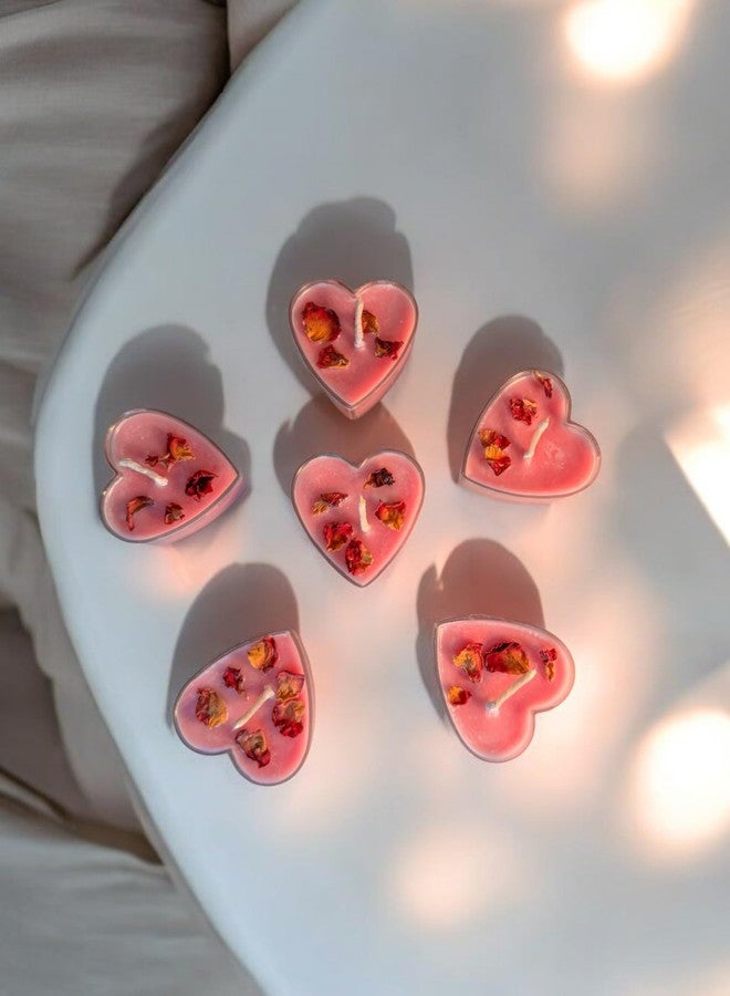 SERAAF Heart Shaped Scented Candle Set for Special Occasions, Scented Tea Light Candle for Home Decor, Candle Gift Set, Candle for Anniversary, Valentine, Birthday, Pack of 12 - Image 5
