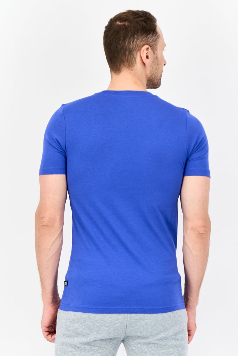 PUMA Men Sportswear Fit Short Sleeves Outdoor T-Shirt, Blue - Image 4