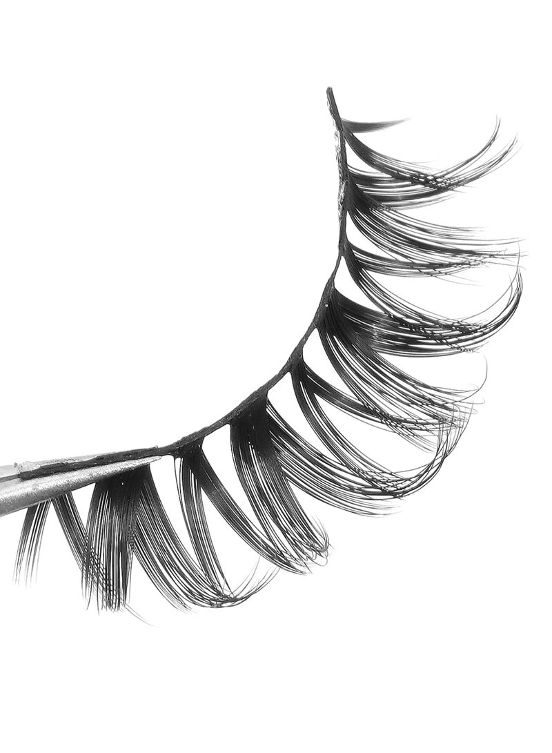 MAGEFY Half Lashes with Clear Band Corner Lashes Natural Look 3D False Eyelashes Wispy Soft Cat Eye Fluffy Curl Accent Lashes Sets（10 Pairs） - Image 5