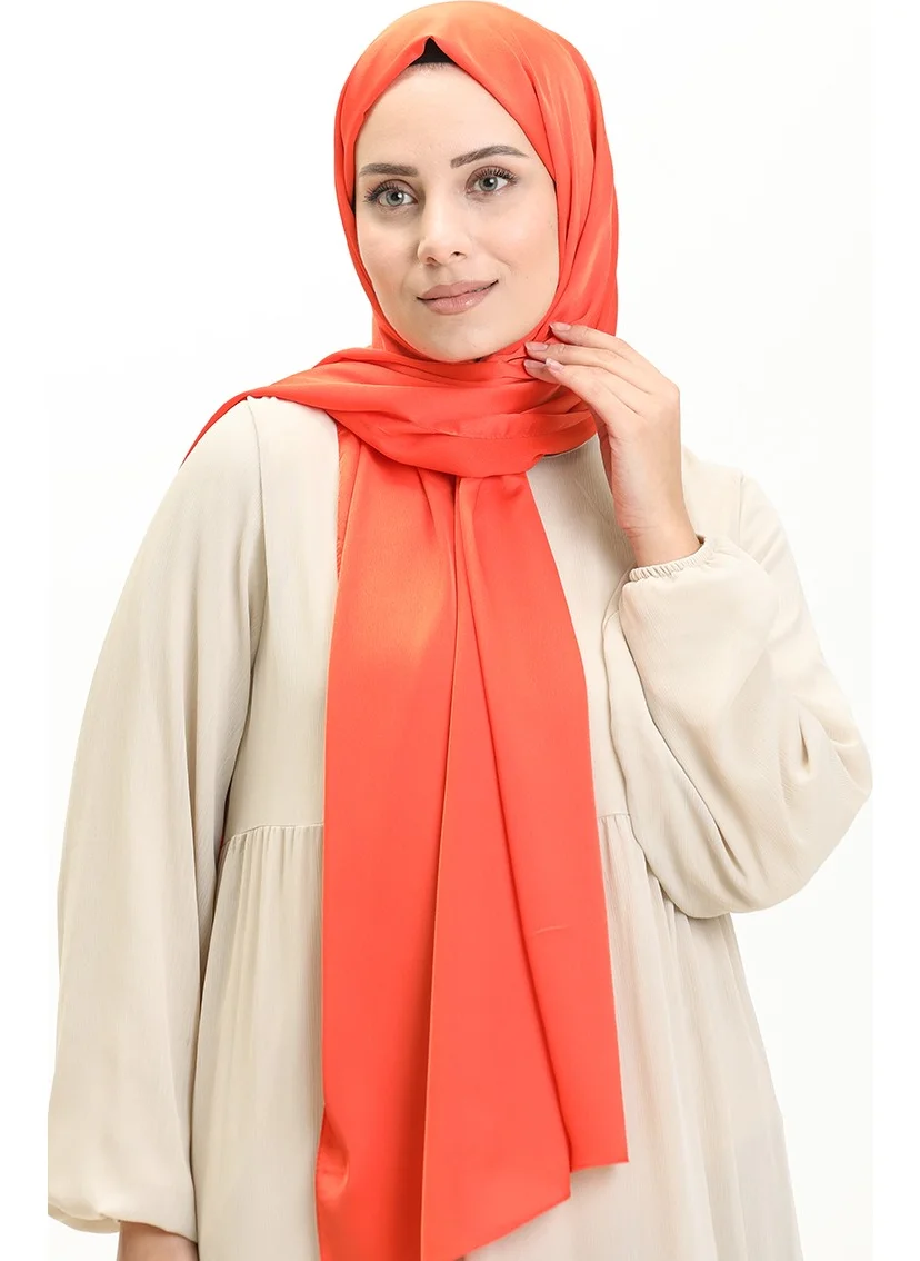Sefa Merve Nursema Sandy Silk Shawl 81001-06 Orange
