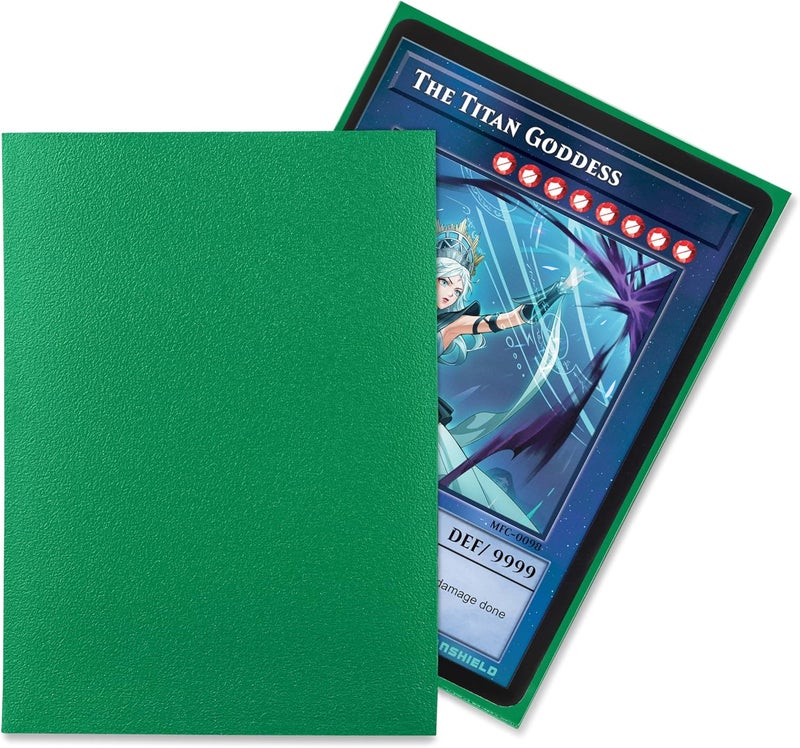 TitanShield (150 Sleeve) Colored Small Japanese Sized Trading Card Sleeves Deck Protector for Yu-Gi-Oh, Cardfight!! Vanguard & More (Emerald) - Image 2