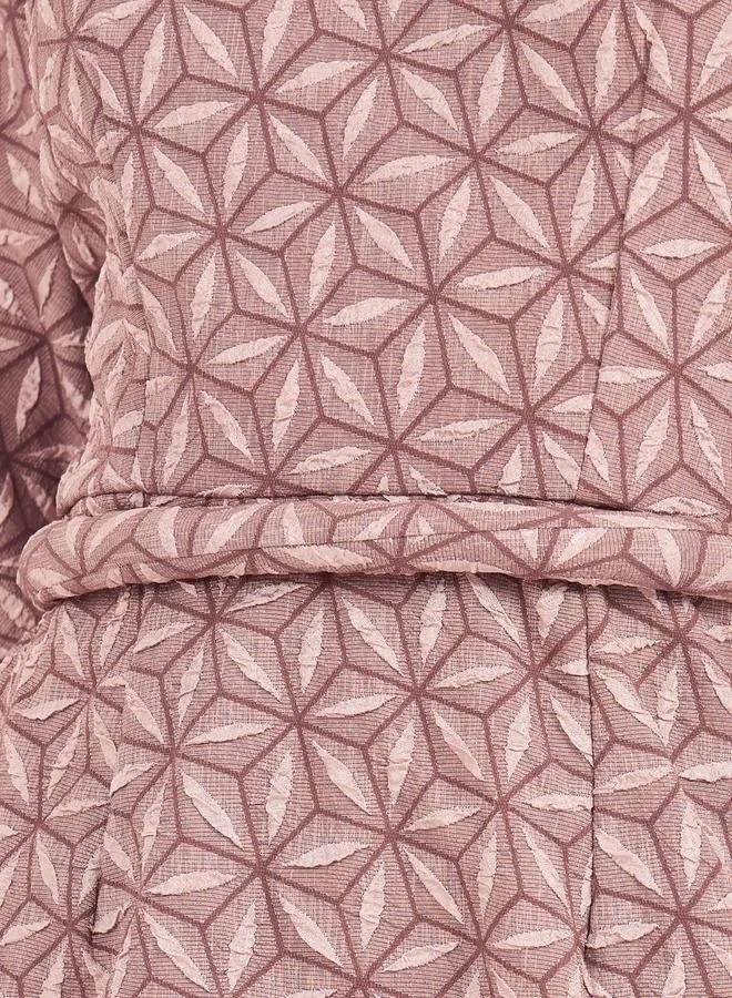Styli Geometric Print Dress
