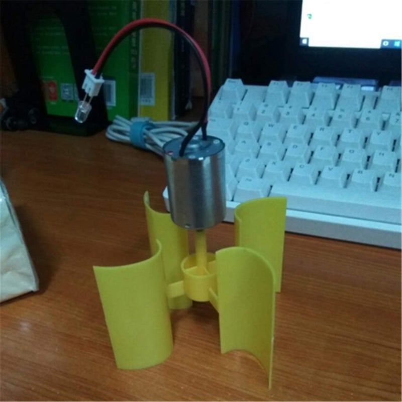 Keproving 2PCS Vertical Axis Wind Turbine Generator Model DIY Physics Science Experiment Kit Educational Teaching Instrument for Learners Power Generation Principle Research - Image 4