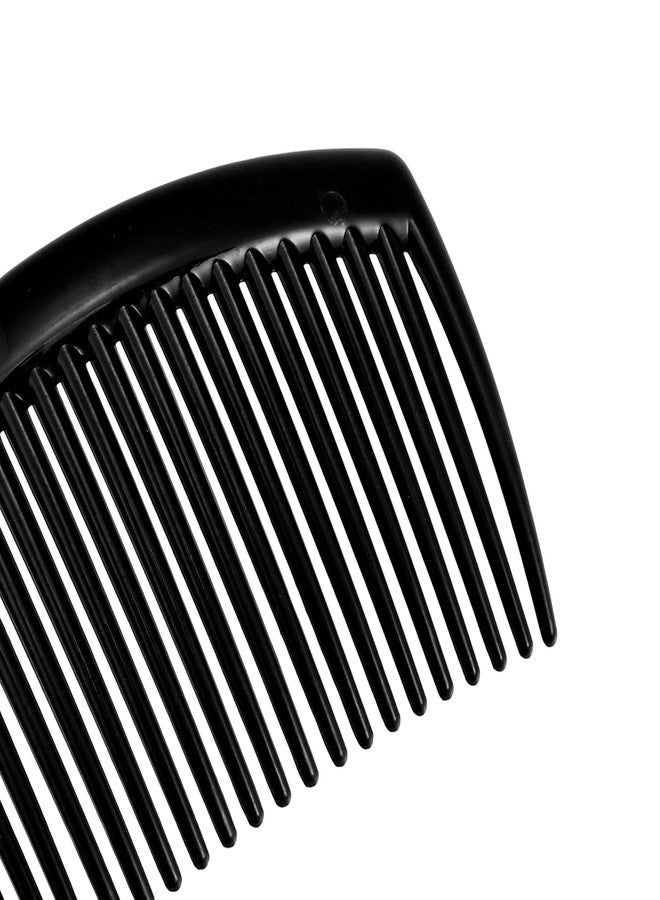 VORSET (Pack of 4) Thin Side Comb (Black) Hair Clip Hairpin Plastic Hair Slides Side Comb Juda Pin slide Clip Hairpin Combs Hair Accessories for Women and Girls - Image 3