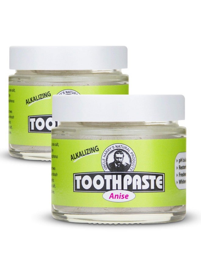 Uncle Harry's Ncle Harry'S Anise Remineralizing Toothpaste ; Natural Whitening Toothpaste Freshens Breath & Promotes Enamel ; Vegan Fluoride Free Toothpaste (2 Pack) - Image 2