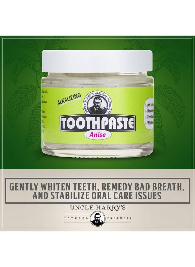 Uncle Harry's Ncle Harry'S Anise Remineralizing Toothpaste ; Natural Whitening Toothpaste Freshens Breath & Promotes Enamel ; Vegan Fluoride Free Toothpaste (2 Pack) - Image 3