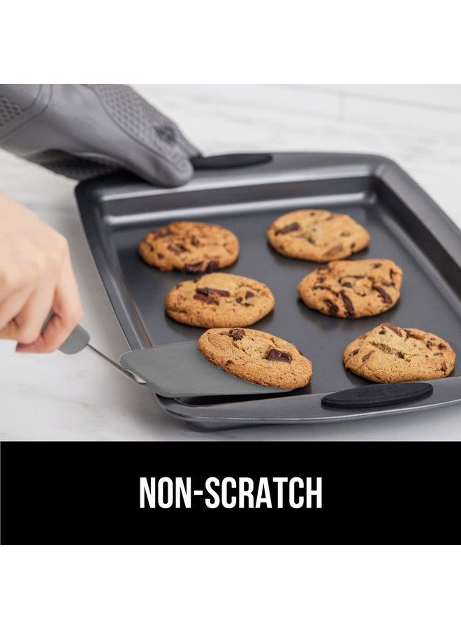 GORILLA GRIP Patented Nonstick Heat Resistant BPA-Free Silicone Spatula, Non Scratch Flexible Head for Pans, Slip Resistant Soft Rubber Handle, Kitchen Spatulas for Cooking Food, 11.6 in, Gray - Image 3