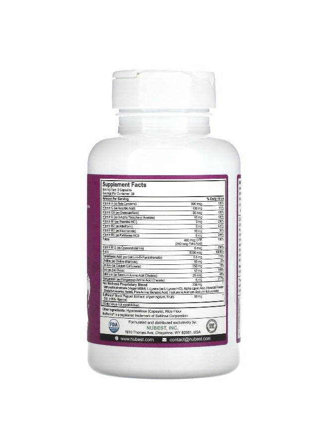 NuBest, Hair Xtra, 60 Vegetarian Capsules - Image 2