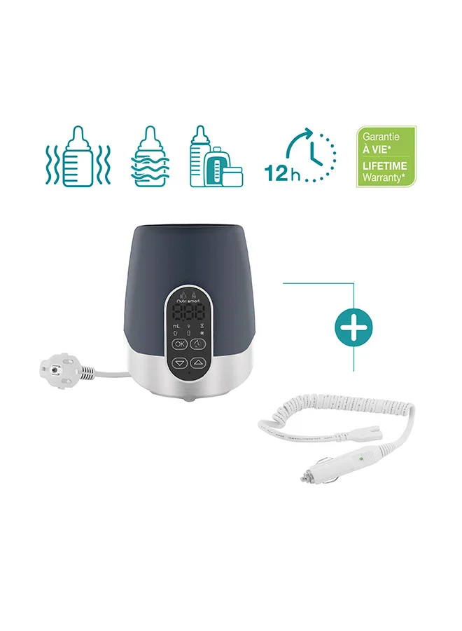 babymoov Nutrismart Car And Home Bottle And Food Warmer, Programmable Lcd, 80 Seconds To Heat 65 Ml of Water