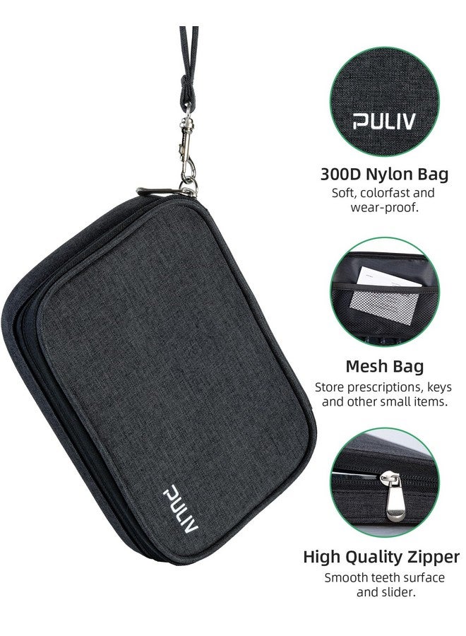 PULIV Weekly Pill Organizer 4 Times a Day with a Business Stylish Bag, Portable Pill Box 7 Day with 28 Compartments for Men, Removable Pill Sorters to Store Vitamin, Medication, Fish Oil, Supplements - Image 5