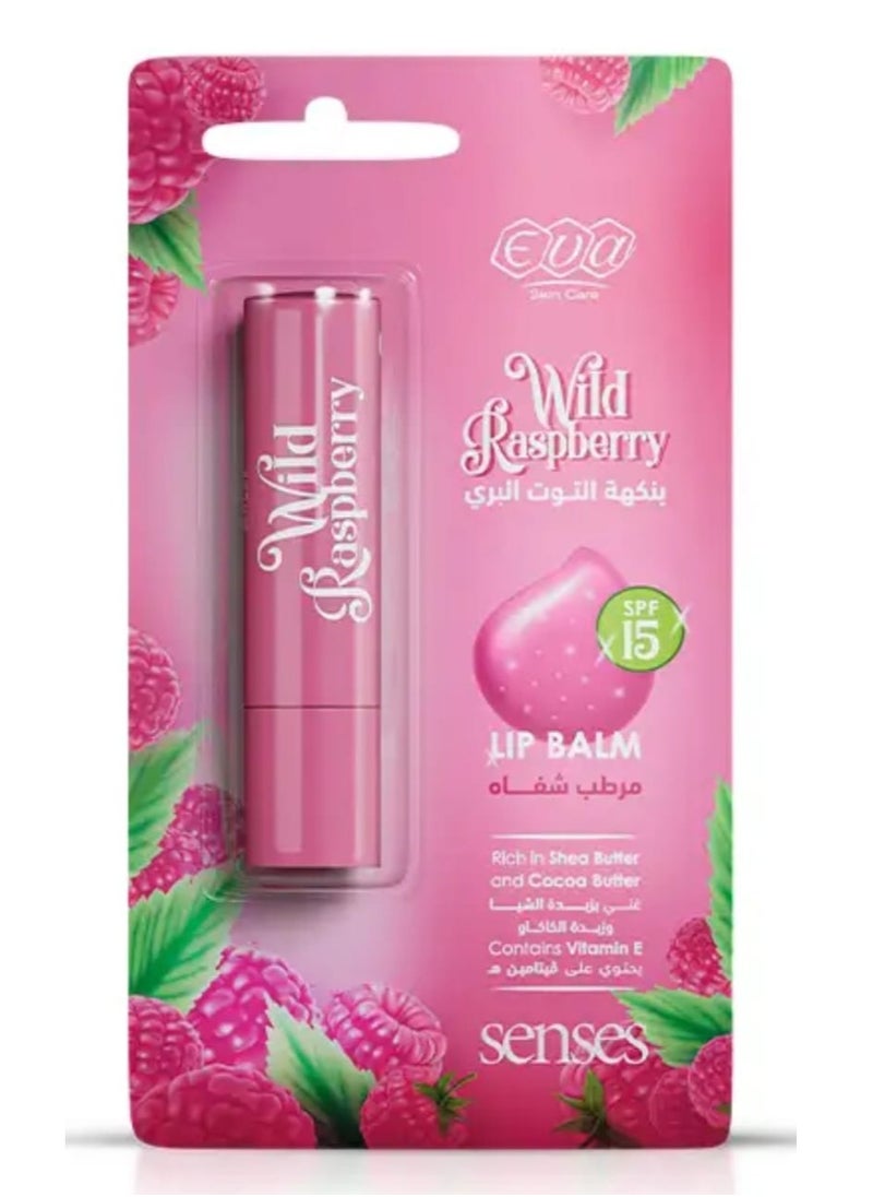 Eva Skin Care Senses Lip Balm Wild Raspberry 4 gram 