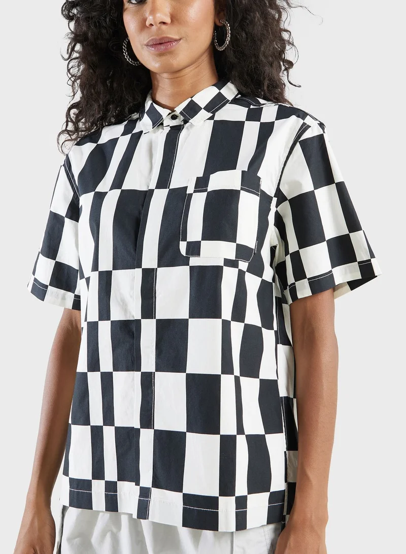 CONVERSE  Woven Festival All Over Printed Shirt for Women | Best Price UAE