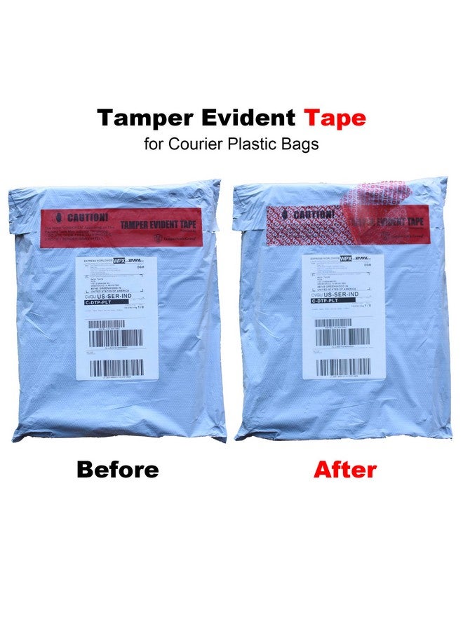 TamperSeals Group 1 Roll 100% Total Transfer Tamper Evident Security Seal Tape (50Mm X 50M X 2Mil Ultrathick “Void” Film Red) - Image 4