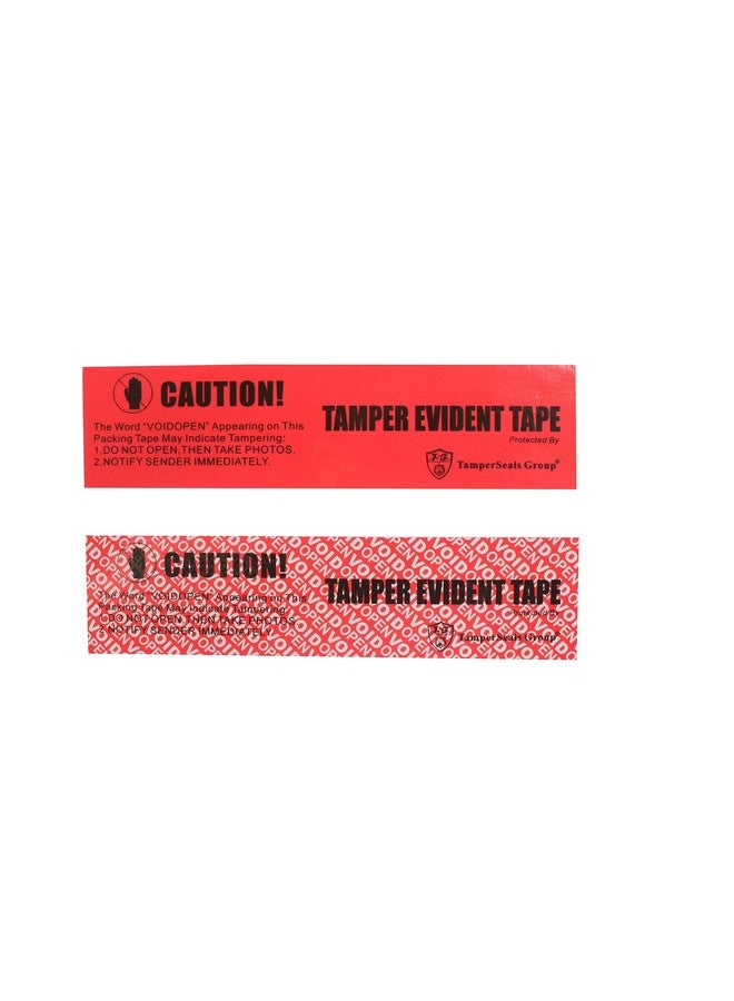 TamperSeals Group 1 Roll 100% Total Transfer Tamper Evident Security Seal Tape (50Mm X 50M X 2Mil Ultrathick “Void” Film Red) - Image 3