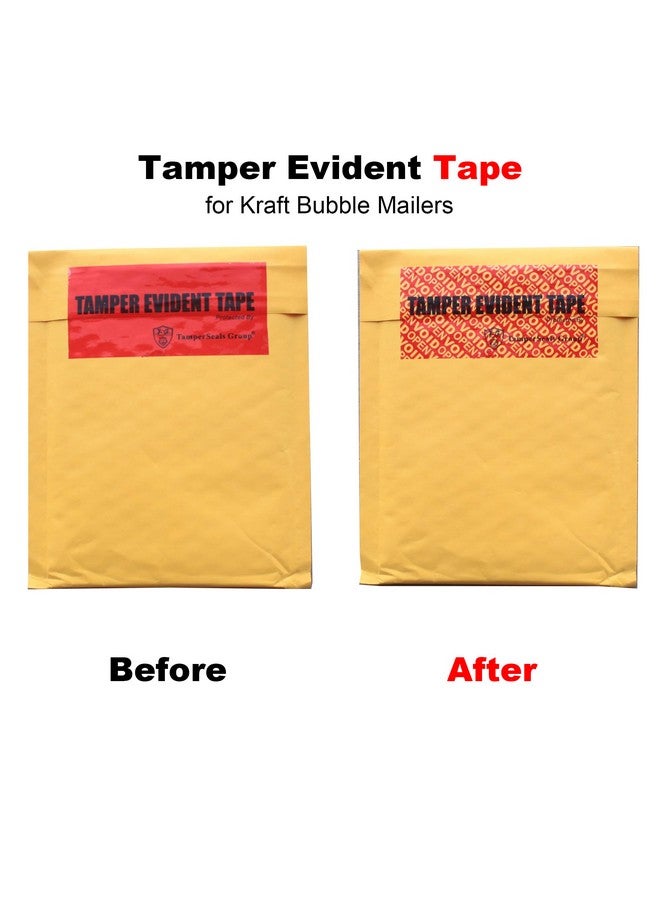 TamperSeals Group 1 Roll 100% Total Transfer Tamper Evident Security Seal Tape (50Mm X 50M X 2Mil Ultrathick “Void” Film Red) - Image 5