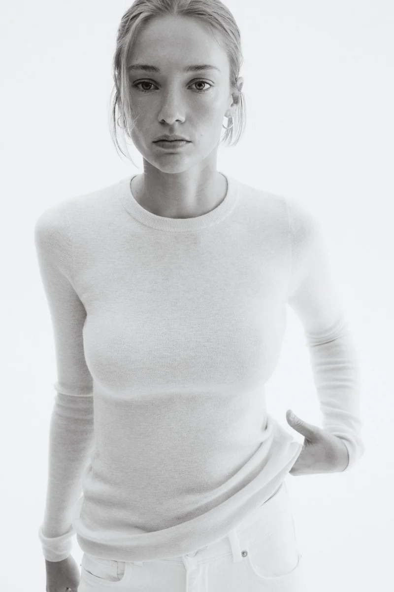 H&M Fine-knit cashmere-blend top