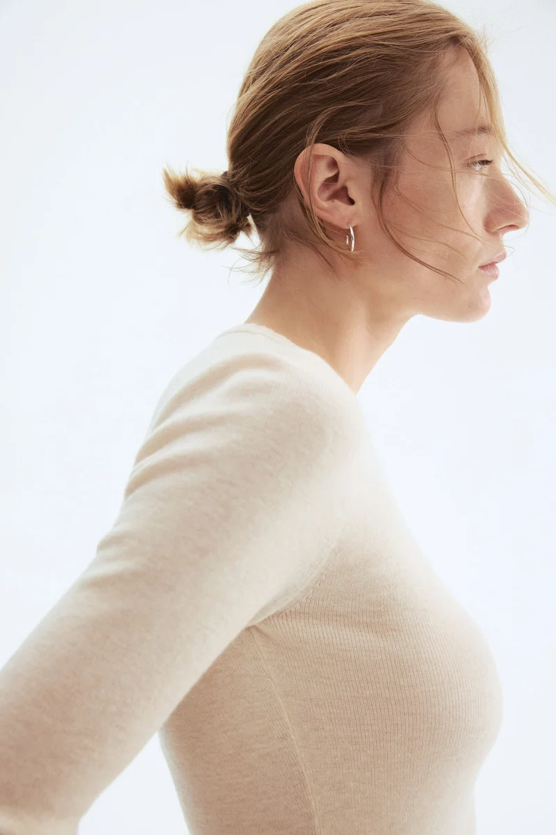 H&M Fine-knit cashmere-blend top