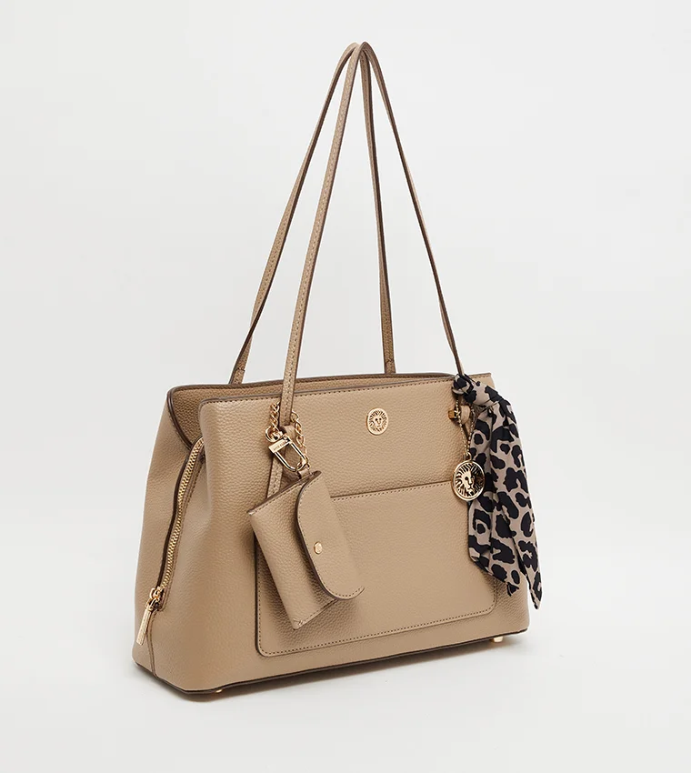 Anne Klein  Anne Klein Textured Satchel Bag for Women | Best Price UAE