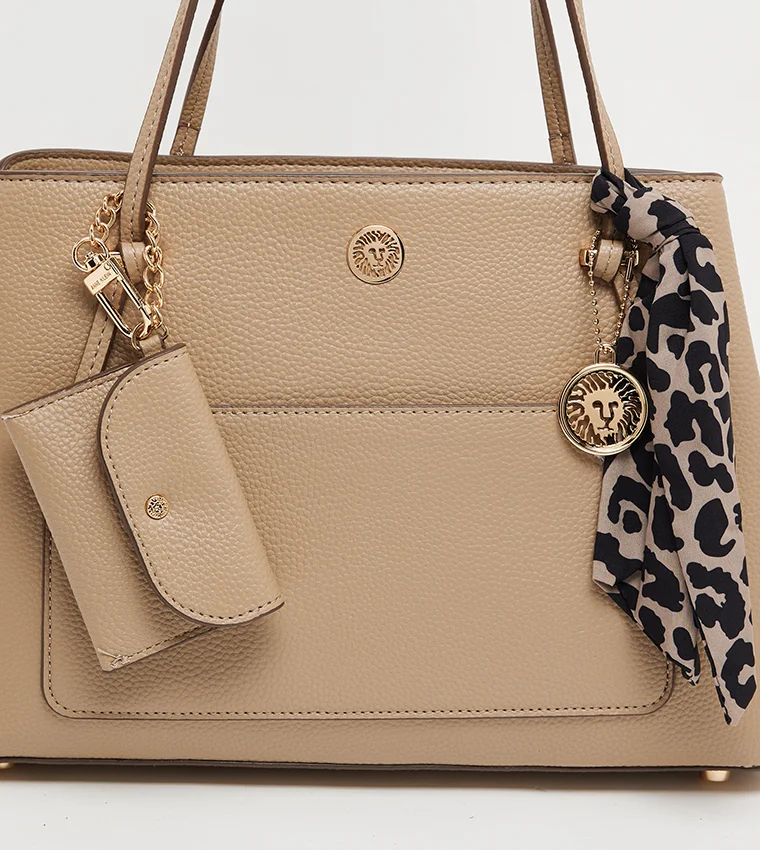 Anne Klein  Anne Klein Textured Satchel Bag for Women | Best Price UAE