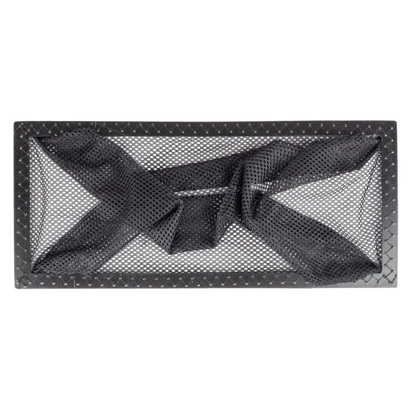 Duck Brand Floor Register Vent Trap, Screens for Air Vents Catch Small Items and Stop Small Objects from Falling Through, Home Vent Air Filters are Easy to Install and Clean, 4" x 10", 4-Pack, Black - Image 2