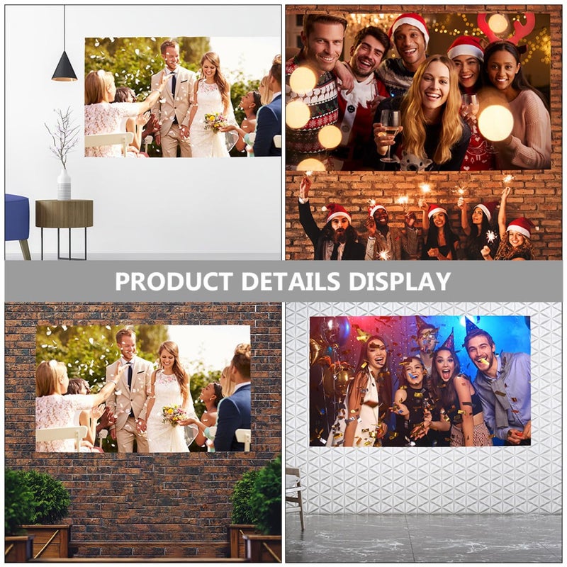 HD Projection Screen 16:9 Ratio 120 Inches Portable Indoor Outdoor Home Theater - Image 4