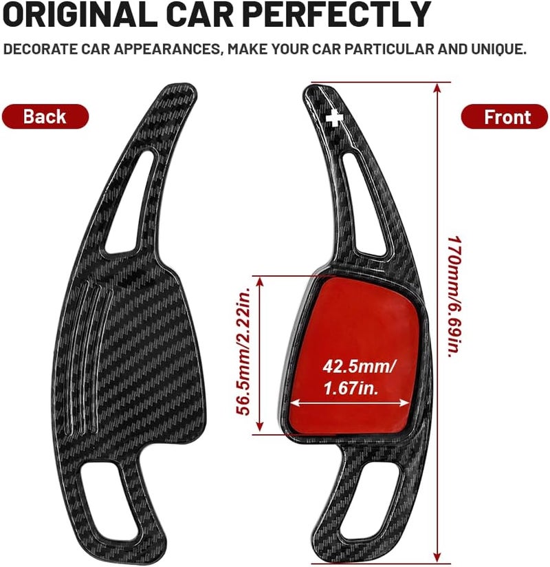 GZYF Steering Wheel Shift Paddle Shifter Extensions for Audi - Image 3