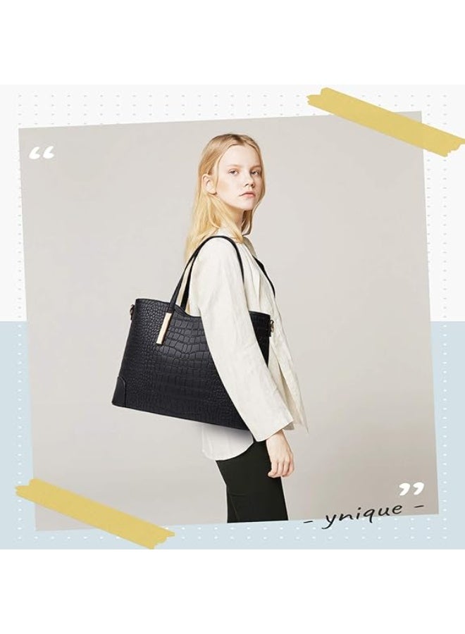 YNIQUE Satchel Purses and Handbags for Women Shoulder Tote Bags Wallets - Image 2