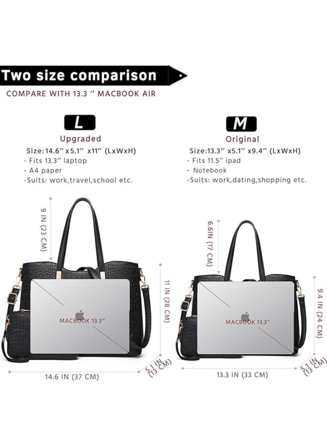 YNIQUE Satchel Purses and Handbags for Women Shoulder Tote Bags Wallets - Image 3