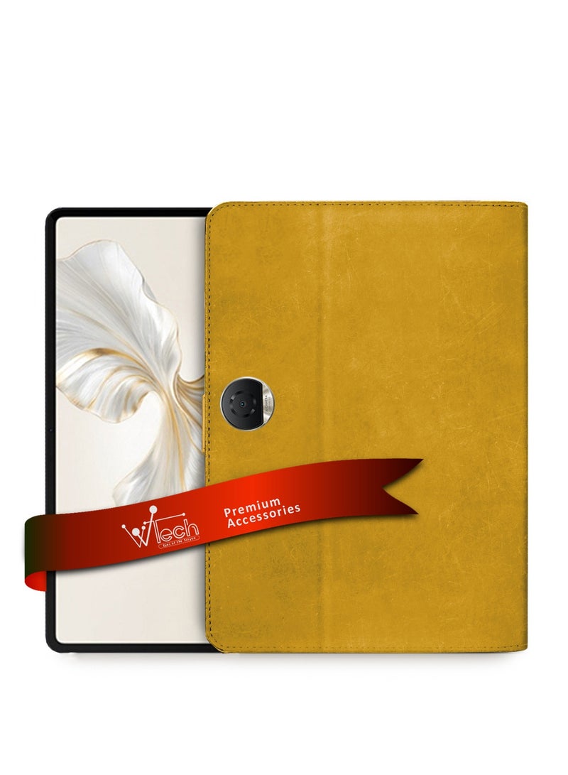 Wtech PU Leather Magnetic Closure Flip Case Cover For Honor Pad 9 12.1 Inch 2023 Light Brown - Image 1