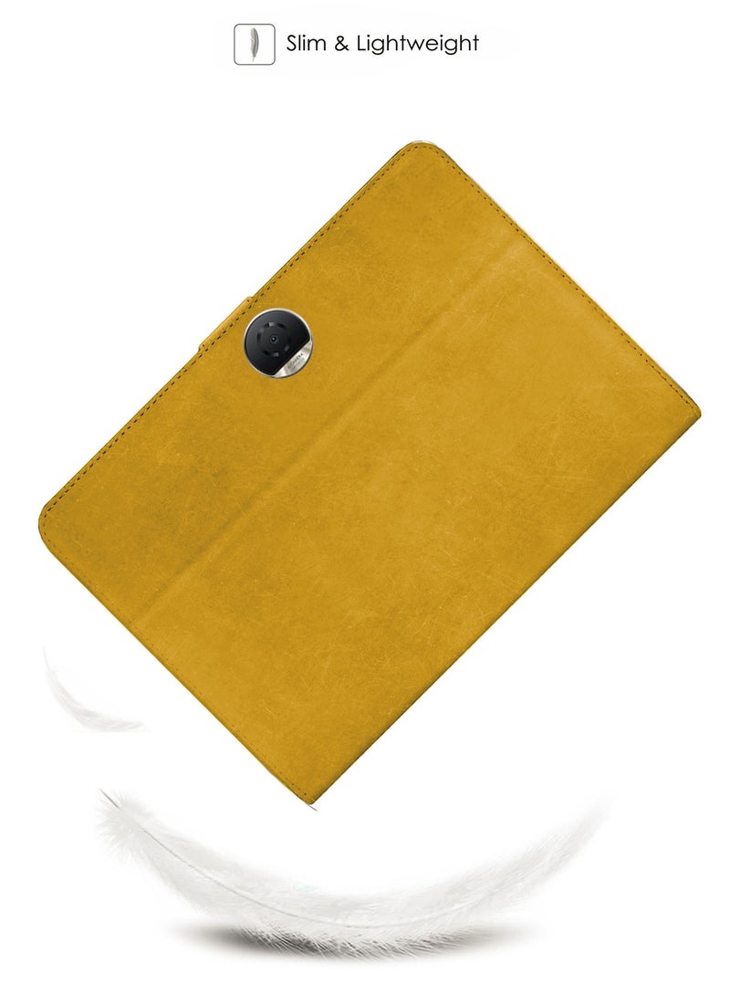 Wtech PU Leather Magnetic Closure Flip Case Cover For Honor Pad 9 12.1 Inch 2023 Light Brown - Image 2