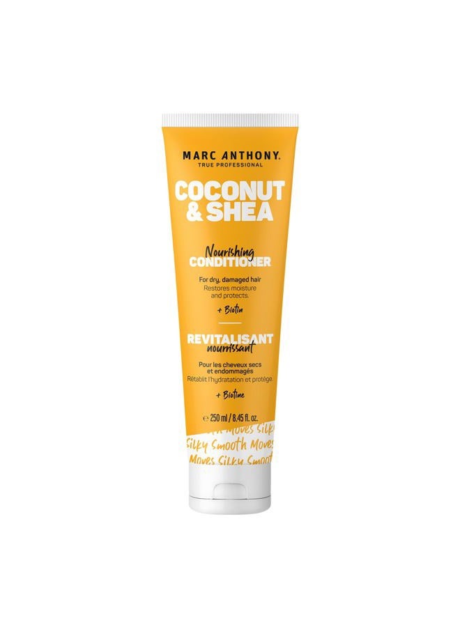 MARC ANTHONY 100% Extra Virgin Coconut Oil & Shea Butter Hydrating Conditioner, 250 Ml - Image 1