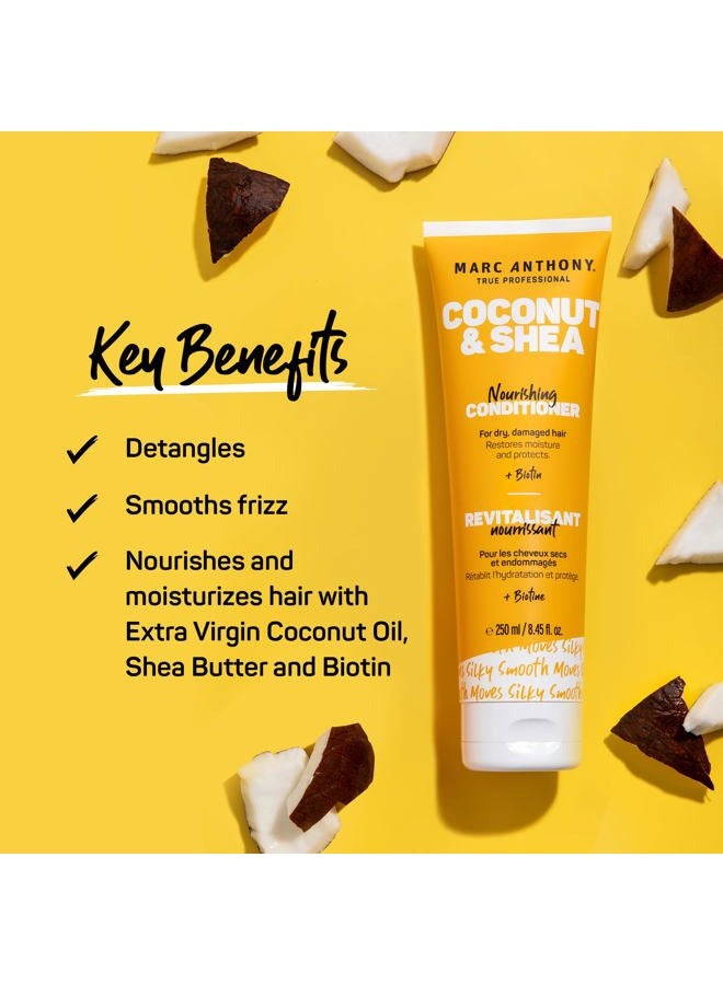 MARC ANTHONY 100% Extra Virgin Coconut Oil & Shea Butter Hydrating Conditioner, 250 Ml - Image 2