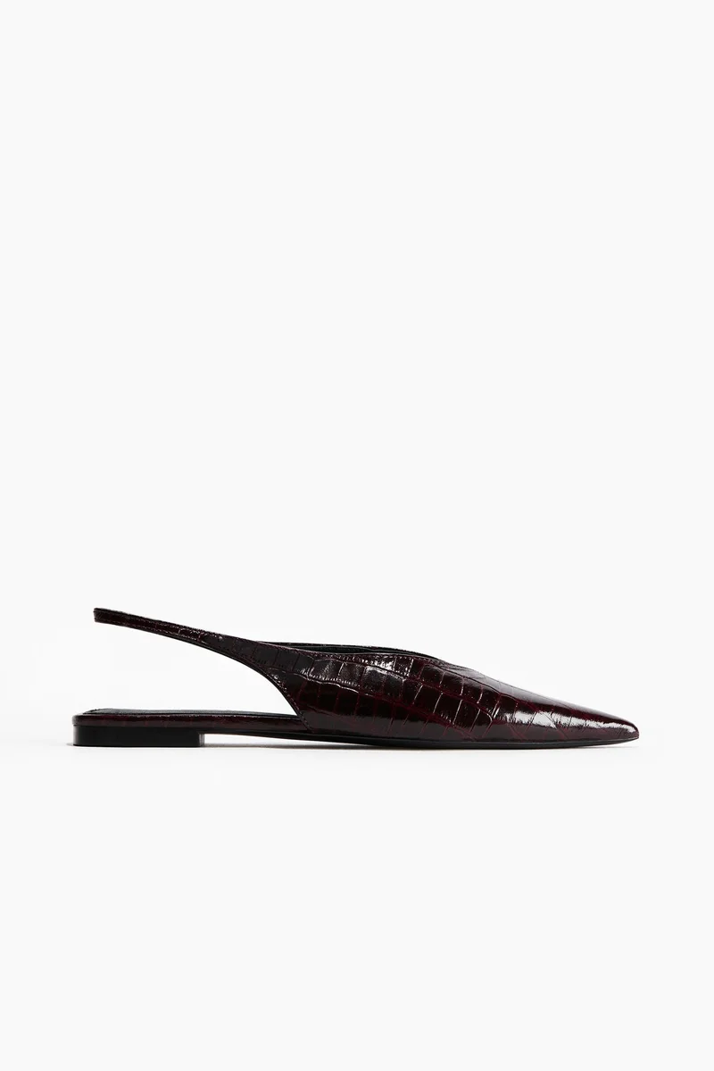 H&M Leather slingbacks