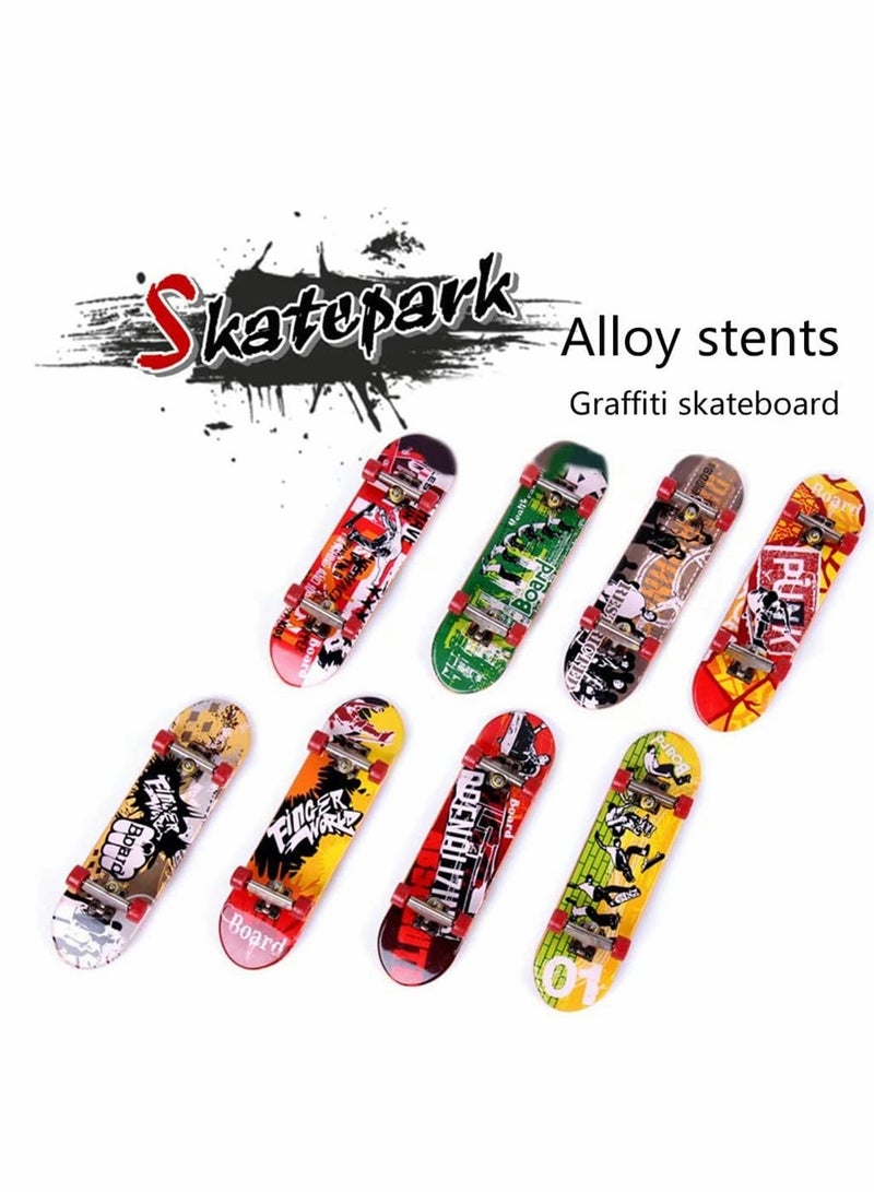KASTWAVE مجموعة تجميع شخصية مز skateboarding مصغرة، لوحة شاحنة حديقة التزلج فتى طفل أطفال، هدايا للأطفال ألعاب أطفال تزلج بالأصابع، هدايا حفلة، هدايا مبتكرة عيد ميلاد، مجموعة بداية سكوتر مصغرة (3 قطع) - Image 5