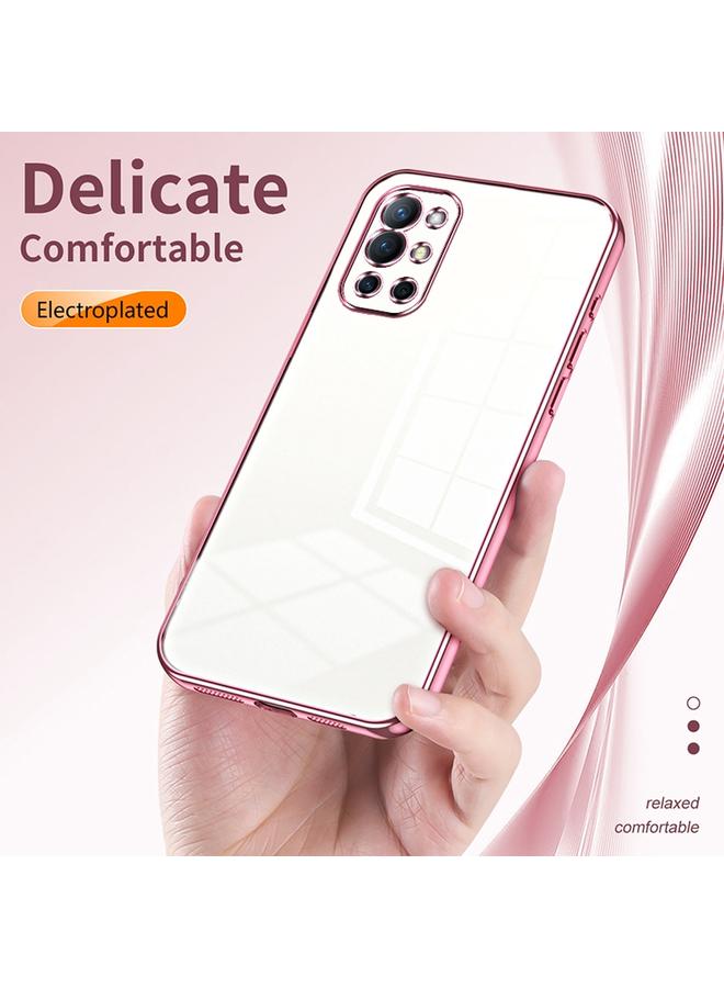 اس-توب جراب لهاتف OnePlus 9R، جراب شفاف مطلي بفتحة دقيقة - Image 5