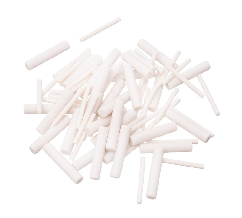 Tenwin MS8313 High Quality Eraser Refill Pack of 70 Pieces (30 5 * 25mm & 40 2.3 * 25mm) Retractable Pen Eraser Stick Refills - Latex-Free, Vinyl, Precision Erasing - White - Image 2