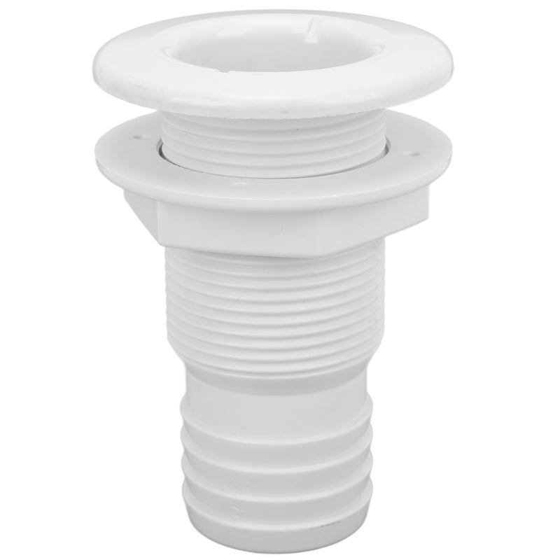 Marine Through Hull Fitting: ABS Plastic, Rugged Impact Resistant - Easy Tool-Free Installation Marine Drain Outlet for Onboard Boat Plumbing Systems - Image 3