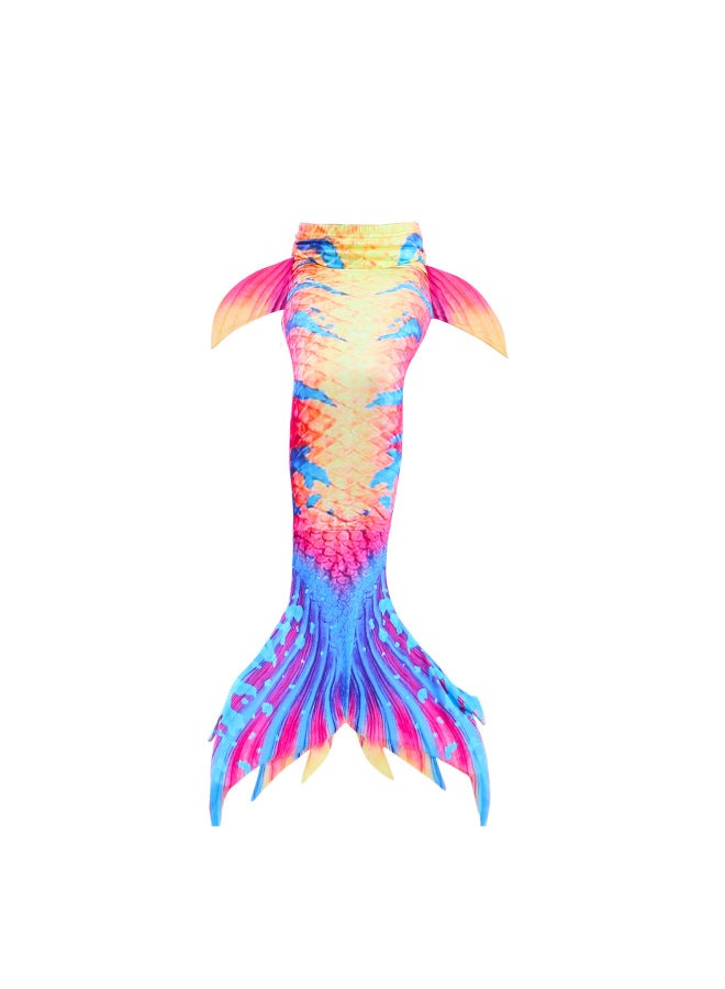 Mermaid Costume Dress - Girls Mermaid Fishtail Costume Dress - DH44 - Princess Dress Up, Halloween Cosplay, Fancy Party Wear, Birthday Costume, Fantasy Outfit Swimsuit - Image 5