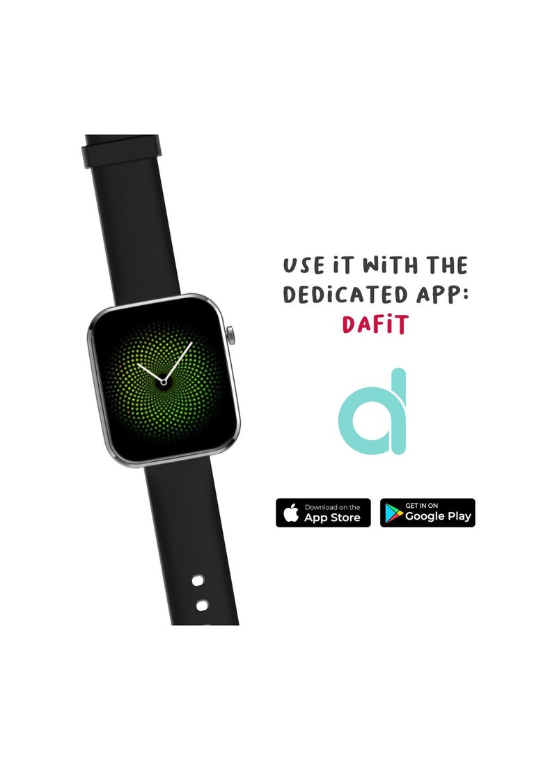 سيلي 1.69" Full Touch Large Color Display Trainer Smartwatch With IP67 Certification,Water & Dust Resistant,Gym Sports Mode,Long Battery Life,Messages Alerts,Heart Rate,Sleep Tracker For Unisex. - Image 5