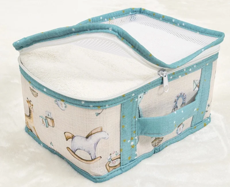 Lisinya Baby 6-Piece Patterned Mesh Suitcase Organizer Multi-Purpose Organizer (Green) ( )