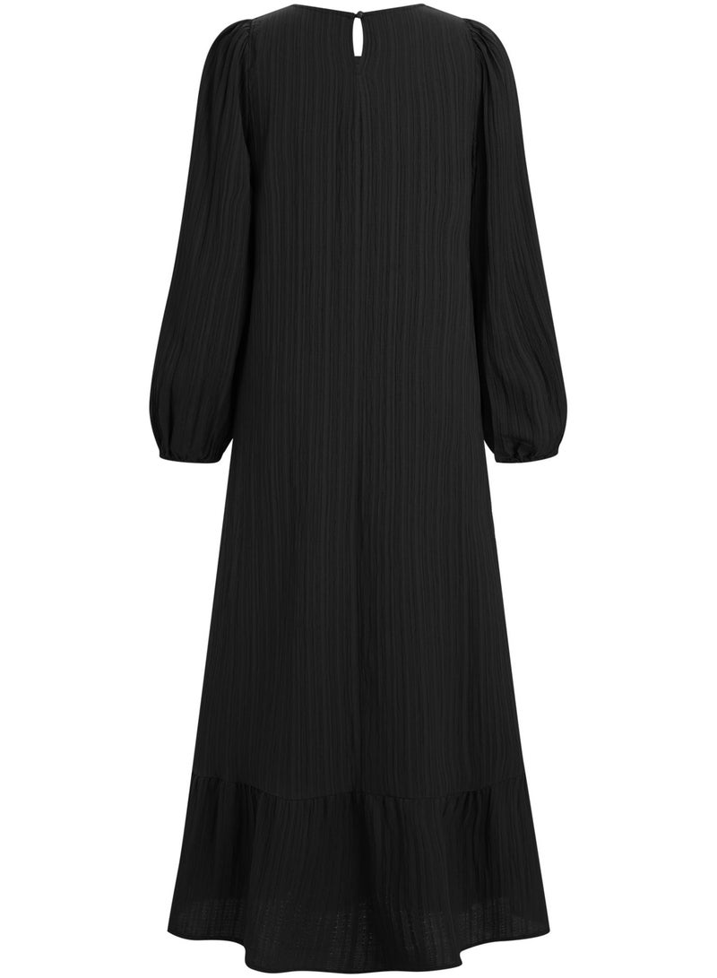 Muslim Dresses for Women One-Piece Long Sleeve Round Neck Islamic Prayer Dress Abaya Kaftan Dubai Casual Dress  - Image 2