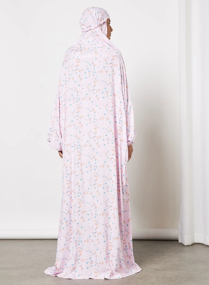 Hayat Praying Dress With Attached Veil