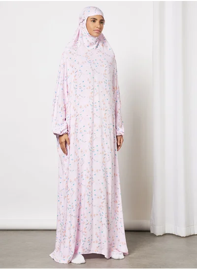Hayat Praying Dress With Attached Veil