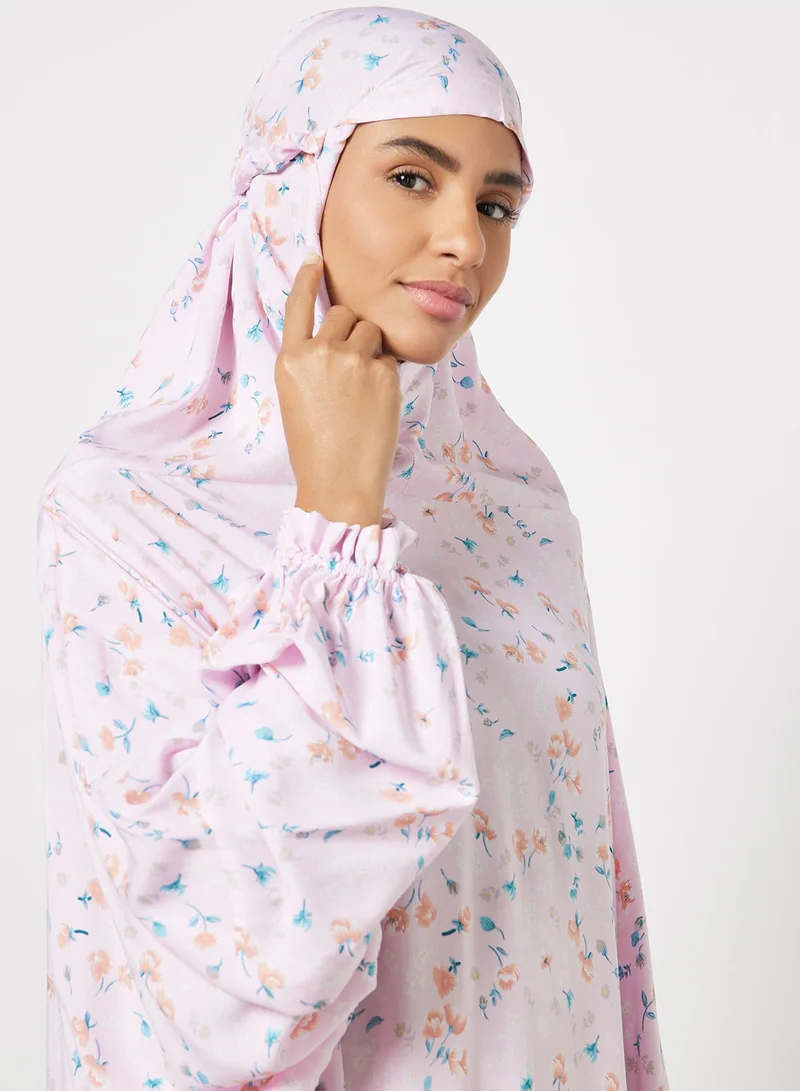 Hayat Praying Dress With Attached Veil