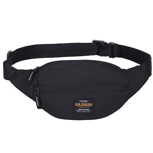 WILDHORN Waist Bags for Men Women I Ultra Strong Stitching Sturdy Zippers Waterproof Pocket Large Fanny Pack for Hiking Travel Camping Running - Image 2