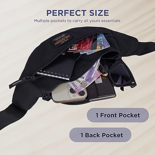 WILDHORN Waist Bags for Men Women I Ultra Strong Stitching Sturdy Zippers Waterproof Pocket Large Fanny Pack for Hiking Travel Camping Running - Image 4